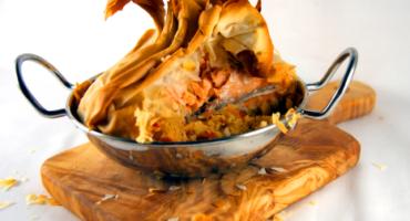 Salmon and Couscous Filo Parcels